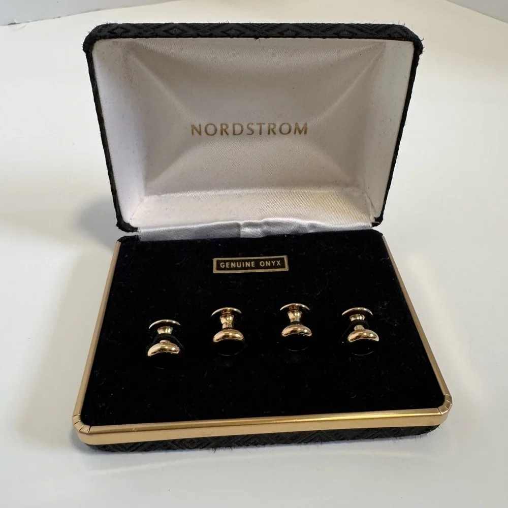 Nordstrom Genuine Onyx Cufflinks.